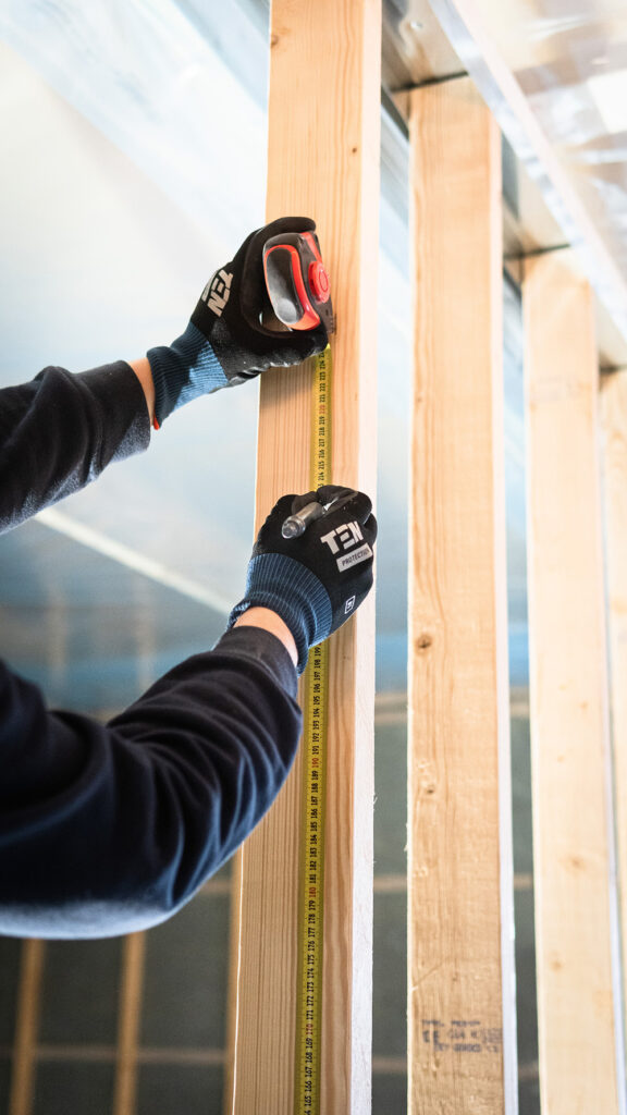 Troisième étape de l'extension de maison : la construction